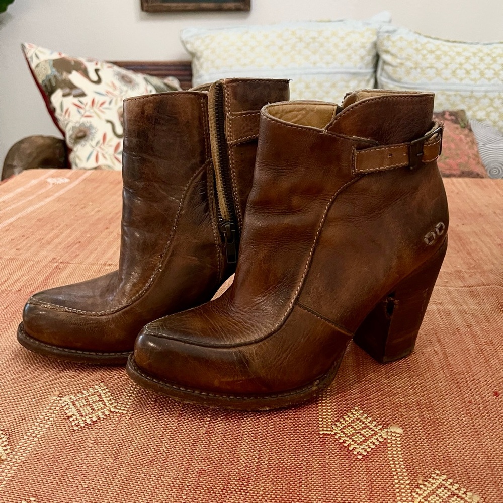 BED|STU Tan Leather Boots